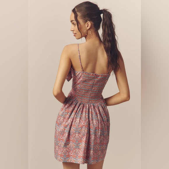 NWT! Love The Label Dolcia Sleeveless Bow A-Line Mini Dress - Multiple 🪐 - Picture 4 of 4